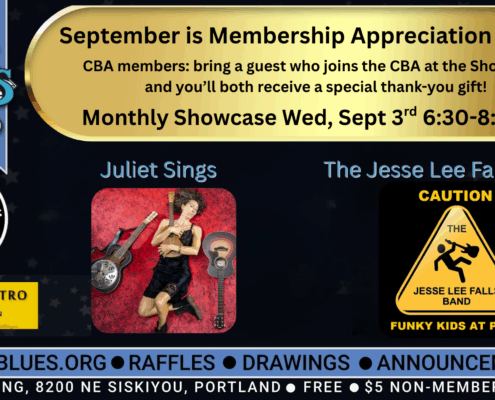 Cascade Blues Association Monthly Showcase at Mekong Grill September 3 2025